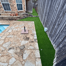 Pet-Friendly-Artificial-Turf-Installation-Around-Pool-and-Side-Yard-in-Plano-TX 10